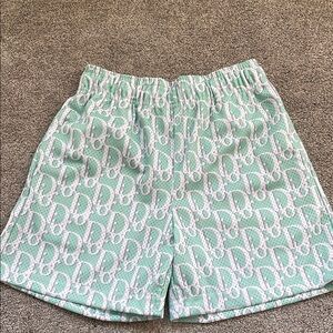 Bravest Studios Blue and White Patterned Shorts